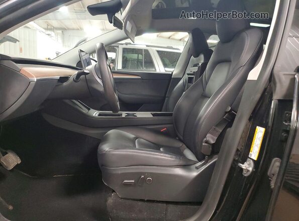 7SAYGAEE7PF770610 2023 TESLA MODEL Black Widok wnętrza z przodu