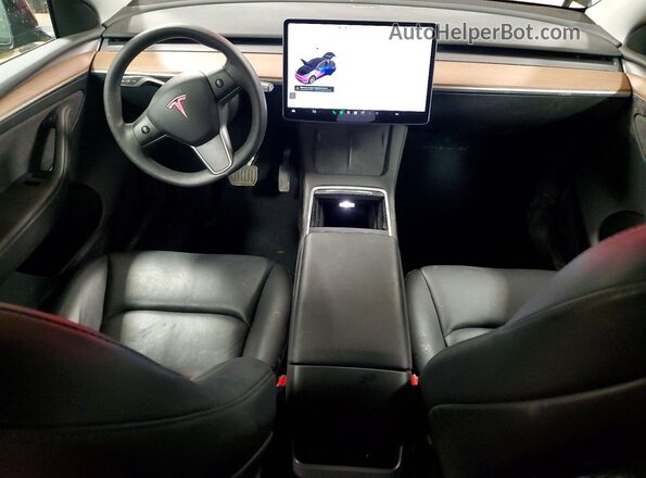 7SAYGAEE7PF770610 2023 TESLA MODEL Black Widok deski rozdzielczej