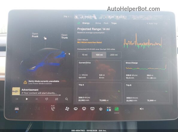 7SAYGAEE7PF946880 2023 TESLA MODEL Y Blue 