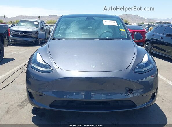 7SAYGAEEXPF907586 2023 TESLA MODEL Y Gray Widok zestawu wskaźników