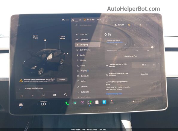 7SAYGAEEXPF907586 2023 TESLA MODEL Y Gray 