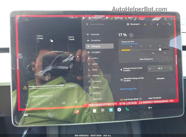 7SAYGAEEXPF967271 2023 TESLA MODEL Y Серый 