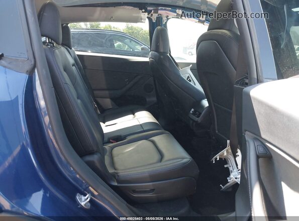7SAYGAEEXRF060362 2024 TESLA MODEL Y Blue Vista de la etiqueta del VIN