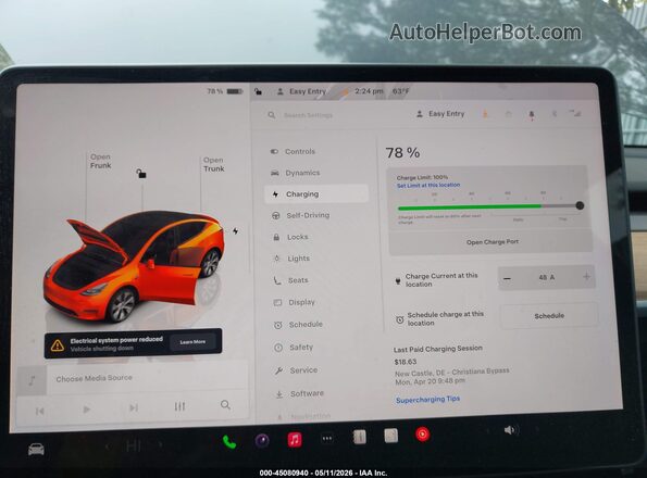 7SAYGDED0PF933204 2023 TESLA MODEL Y Серый 