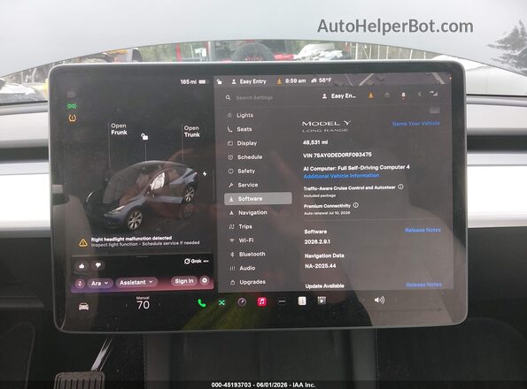 7SAYGDED0RF093475 2024 TESLA MODEL Y Black 
