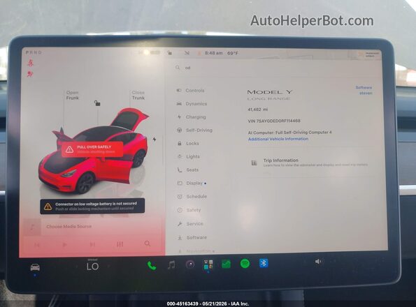 7SAYGDED0RF114468 2024 TESLA MODEL Y Gray 