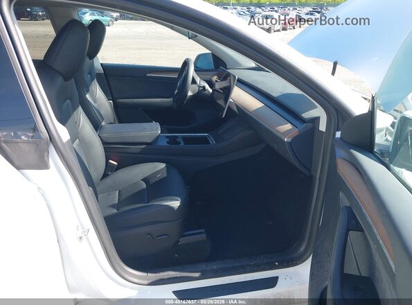 7SAYGDED1PF915696 2023 TESLA MODEL Y White წინა სალონის ხედი