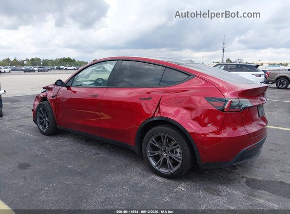 7SAYGDED1SA349206 2025 TESLA MODEL Y Красный Вид спереди