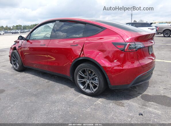 7SAYGDED1SA349206 2025 TESLA MODEL Y Красный Задняя левая четверть