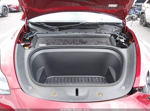 7SAYGDED1SA349206 2025 TESLA MODEL Y Красный Вид сзади