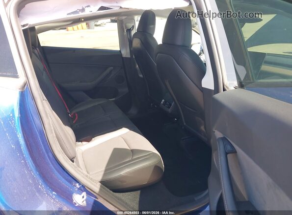7SAYGDED2RF003579 2024 TESLA MODEL Y Blue VIN կոդի պիտակի տեսք