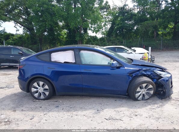 7SAYGDED2RF005140 2024 TESLA MODEL Y Blue Вид задньої частини салону