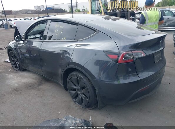 7SAYGDED2SF279122 2025 TESLA MODEL Y Gray Trasero izquierdo