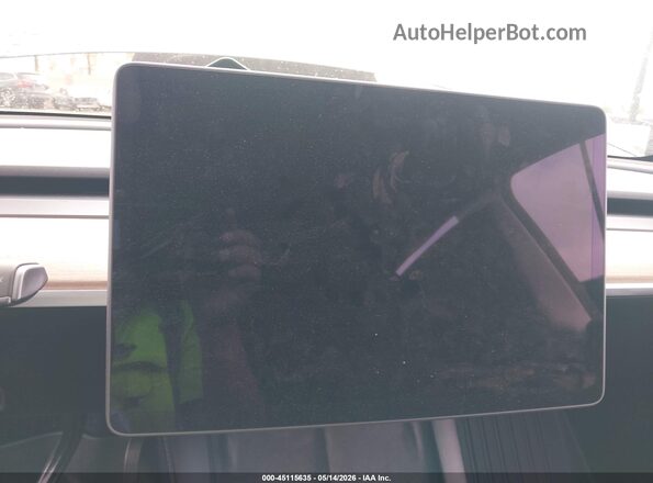 7SAYGDED2SF279122 2025 TESLA MODEL Y Gray Vista de los asientos traseros