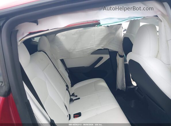7SAYGDED2TA446898 2026 TESLA MODEL Y Burgundy VIN კოდის სტიკერის ხედი