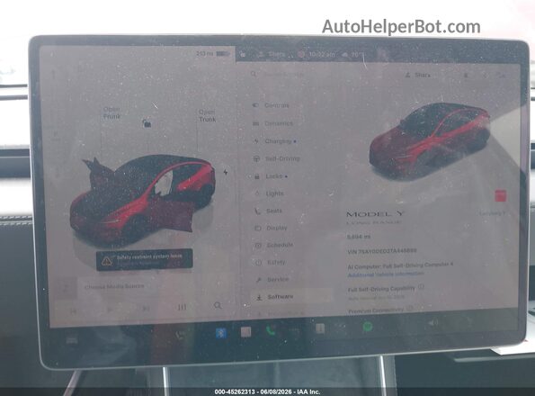 7SAYGDED2TA446898 2026 TESLA MODEL Y Burgundy 