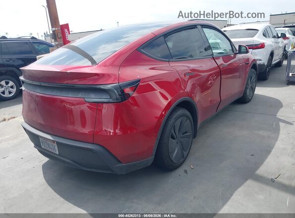 7SAYGDED2TA446898 2026 TESLA MODEL Y Burgundy უკანა მარჯვენა