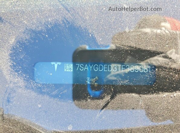 7SAYGDED3TF389081 2026 TESLA MODEL Gray Вид підкапотного простору