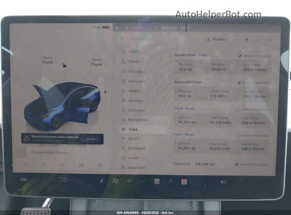 7SAYGDED5RA321807 2024 TESLA MODEL Y Gray უკანა სავარძლების ხედი