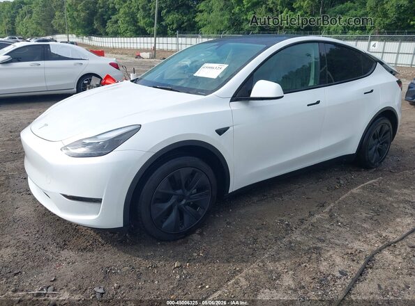 7SAYGDED5SA357860 2025 TESLA MODEL Y White Vista tres cuartos delantera izquierda