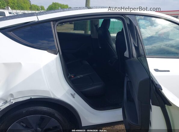 7SAYGDED5SA357860 2025 TESLA MODEL Y White Vista de la etiqueta del VIN