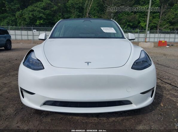 7SAYGDED5SA357860 2025 TESLA MODEL Y White Vista del cuadro de instrumentos