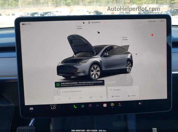 7SAYGDED6PF948659 2023 TESLA MODEL Y Gray Հետևի նստատեղերի տեսք