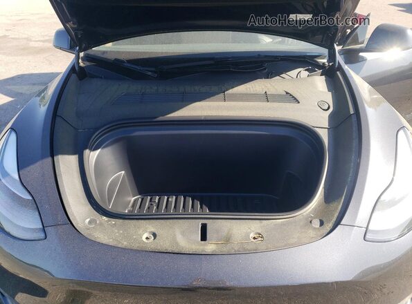 7SAYGDED6SA371234 2025 TESLA MODEL Gray Vista interior trasera