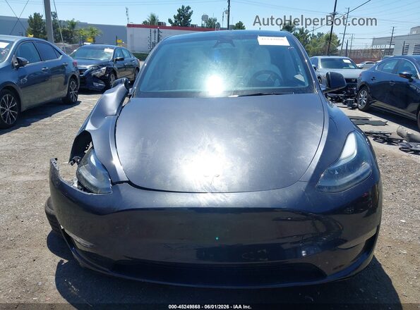 7SAYGDED6SF229808 2025 TESLA MODEL Y Black Widok zestawu wskaźników