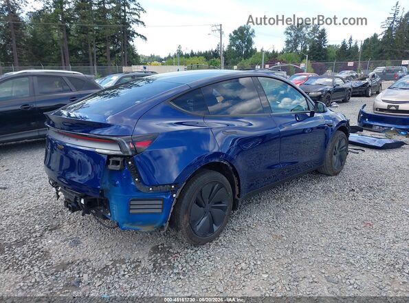 7SAYGDED6TF448303 2026 TESLA MODEL Y Синий Задняя правая четверть