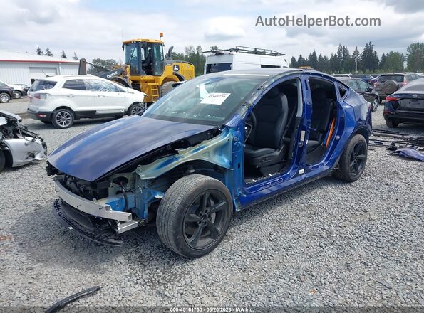 7SAYGDED6TF448303 2026 TESLA MODEL Y Синий Передняя левая четверть