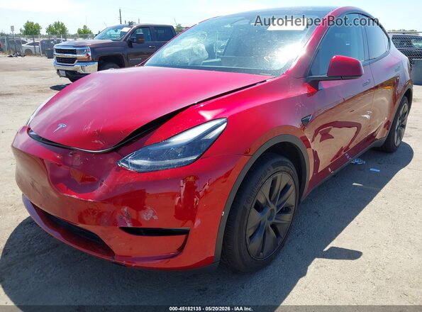 7SAYGDED8RF106294 2024 TESLA MODEL Y Red Widok z przodu