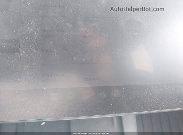 7SAYGDED9RF017950 2024 TESLA MODEL Y Gray Панорамний вид салону 360°