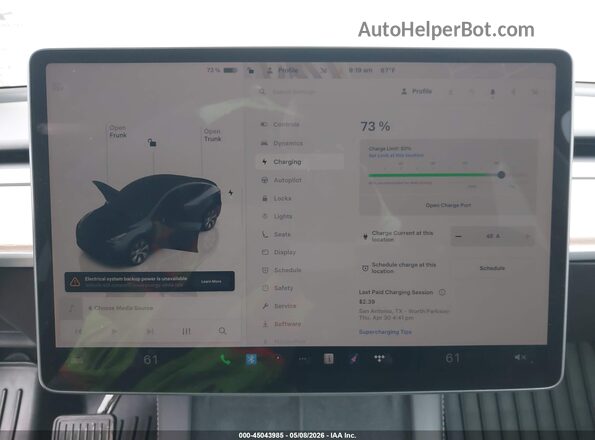 7SAYGDED9RF092793 2024 TESLA MODEL Y Gray 