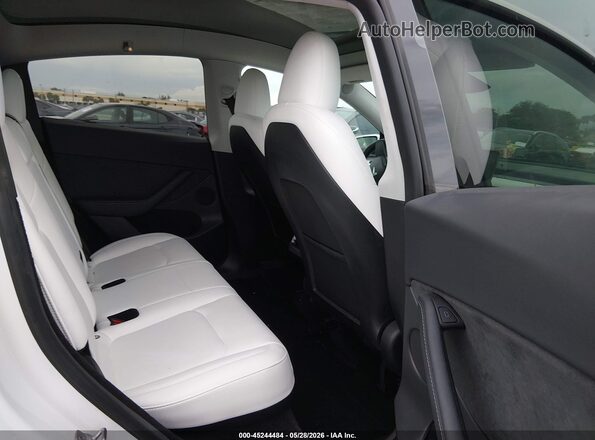 7SAYGDEDXPF922789 2023 TESLA MODEL Y White VIN կոդի պիտակի տեսք