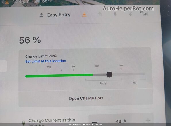 7SAYGDEDXRF185628 2024 TESLA MODEL Y Серый 