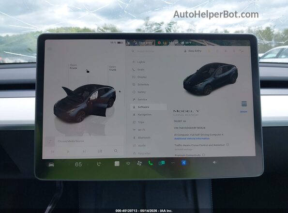 7SAYGDEDXRF185628 2024 TESLA MODEL Y Серый 