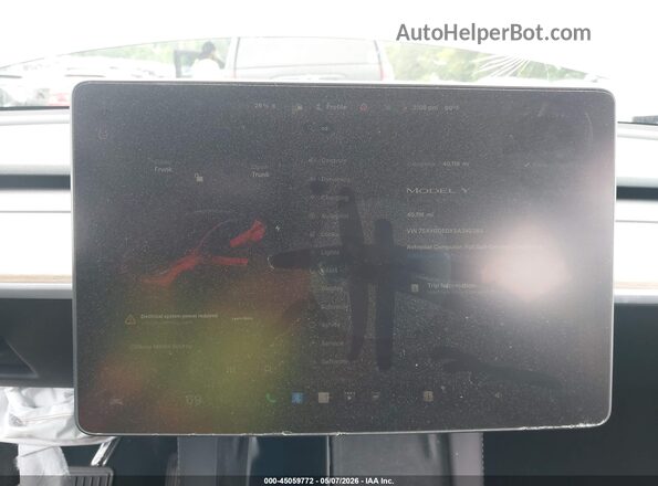 7SAYGDEDXSA342383 2025 TESLA MODEL Y Черный 