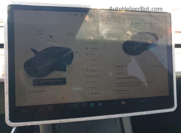 7SAYGDEDXSF302775 2025 TESLA MODEL Черный Вид щитка приборов