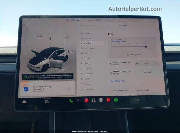 7SAYGDEDXTF409973 2026 TESLA MODEL Y White 