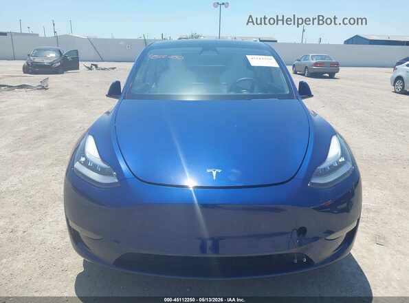7SAYGDEE0NF505767 2022 TESLA MODEL Y Синий Вид панели приборов