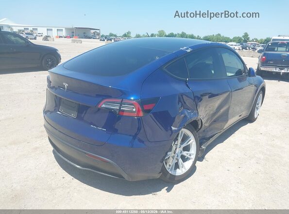 7SAYGDEE0NF505767 2022 TESLA MODEL Y Синий Задняя правая четверть