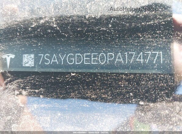 7SAYGDEE0PA174771 2023 TESLA MODEL Y Gray 