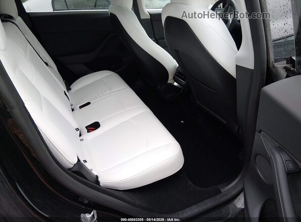 7SAYGDEE0SF221566 2025 TESLA MODEL Y Black VIN კოდის სტიკერის ხედი