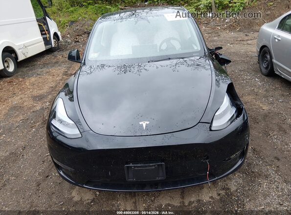 7SAYGDEE0SF221566 2025 TESLA MODEL Y Black წინა პანელის ხედი