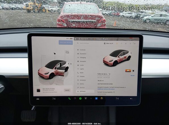 7SAYGDEE0SF221566 2025 TESLA MODEL Y Black 