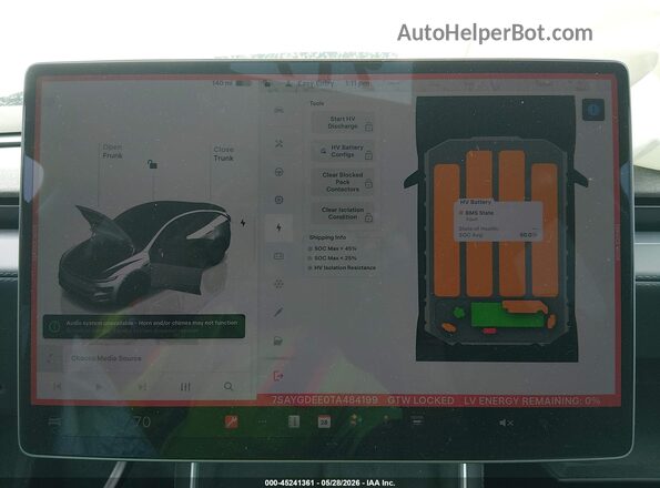 7SAYGDEE0TA484199 2026 TESLA MODEL Y Белый 