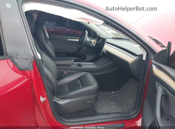 7SAYGDEE1NA019885 2022 TESLA MODEL Y Red Սալոնի դիմացի տեսք