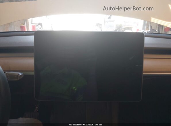 7SAYGDEE1NF317761 2022 TESLA MODEL Y White უკანა სავარძლების ხედი