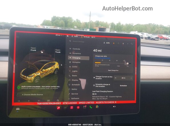 7SAYGDEE1RA264563 2024 TESLA MODEL Y Black 